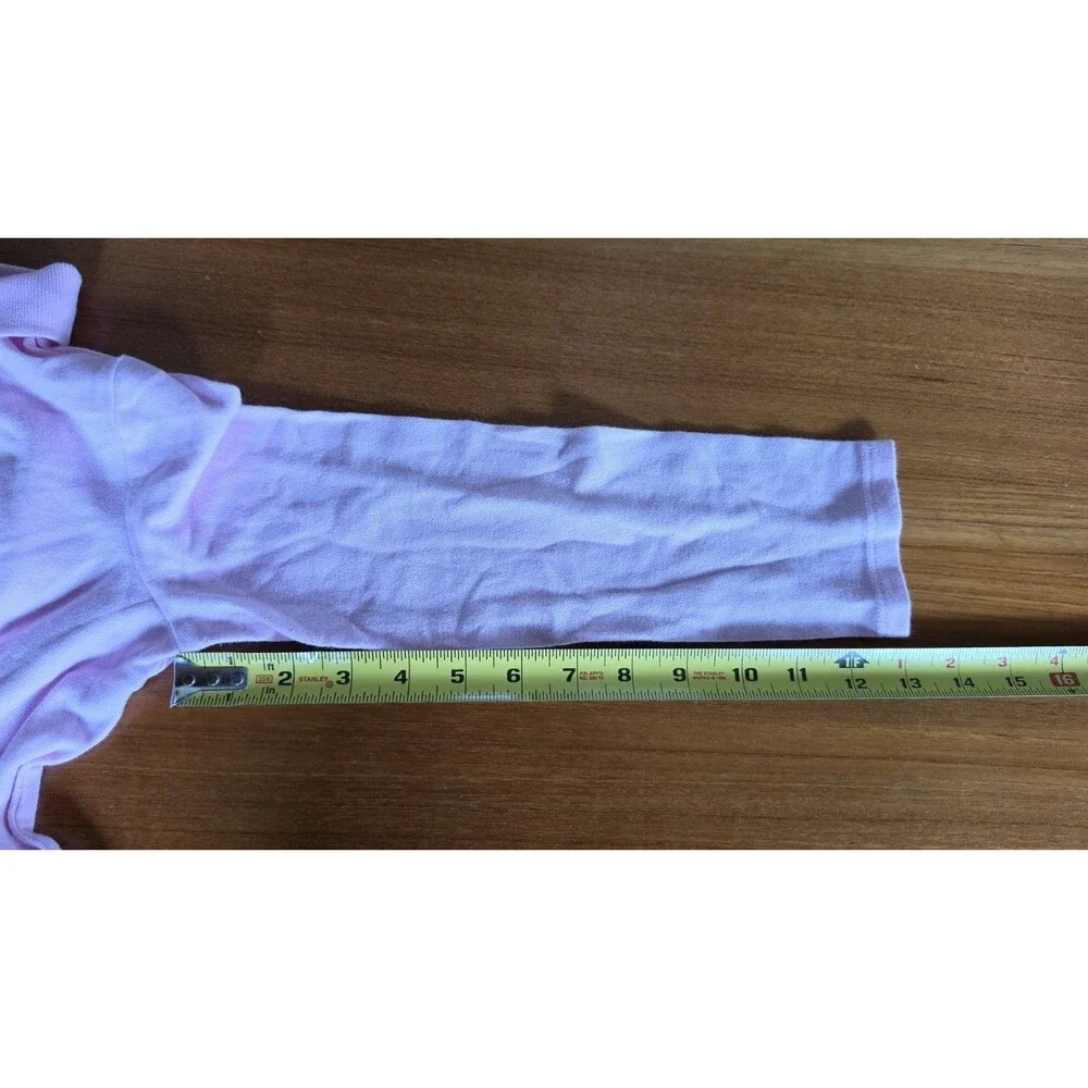 Oshkosh Girl's Pink Long Sleeve Polo Shirt Size 10 READ Description